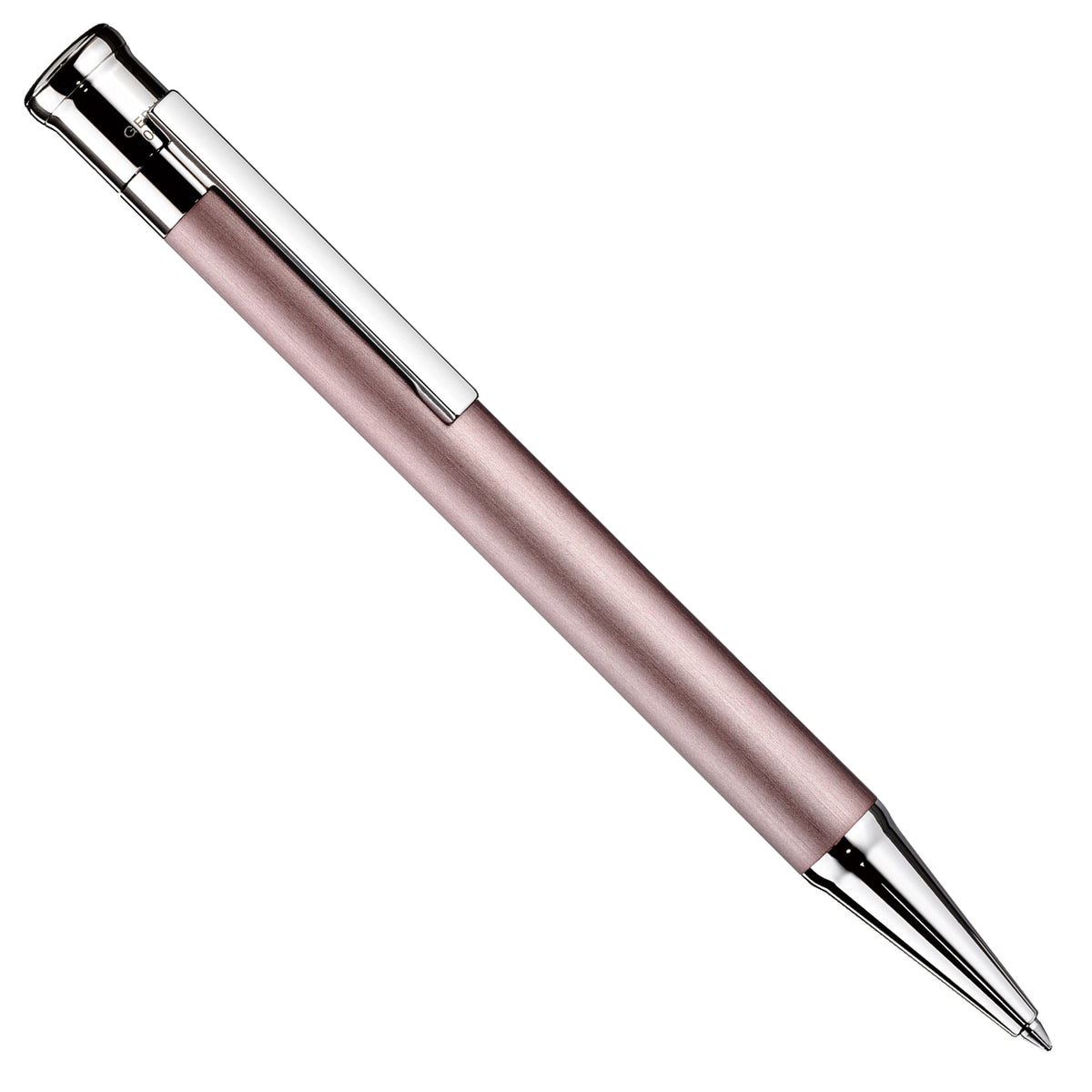 Kugelschreiber Otto Hutt Design04 - Pearl Pink satiniert matt lackiert / Platin beschichtet