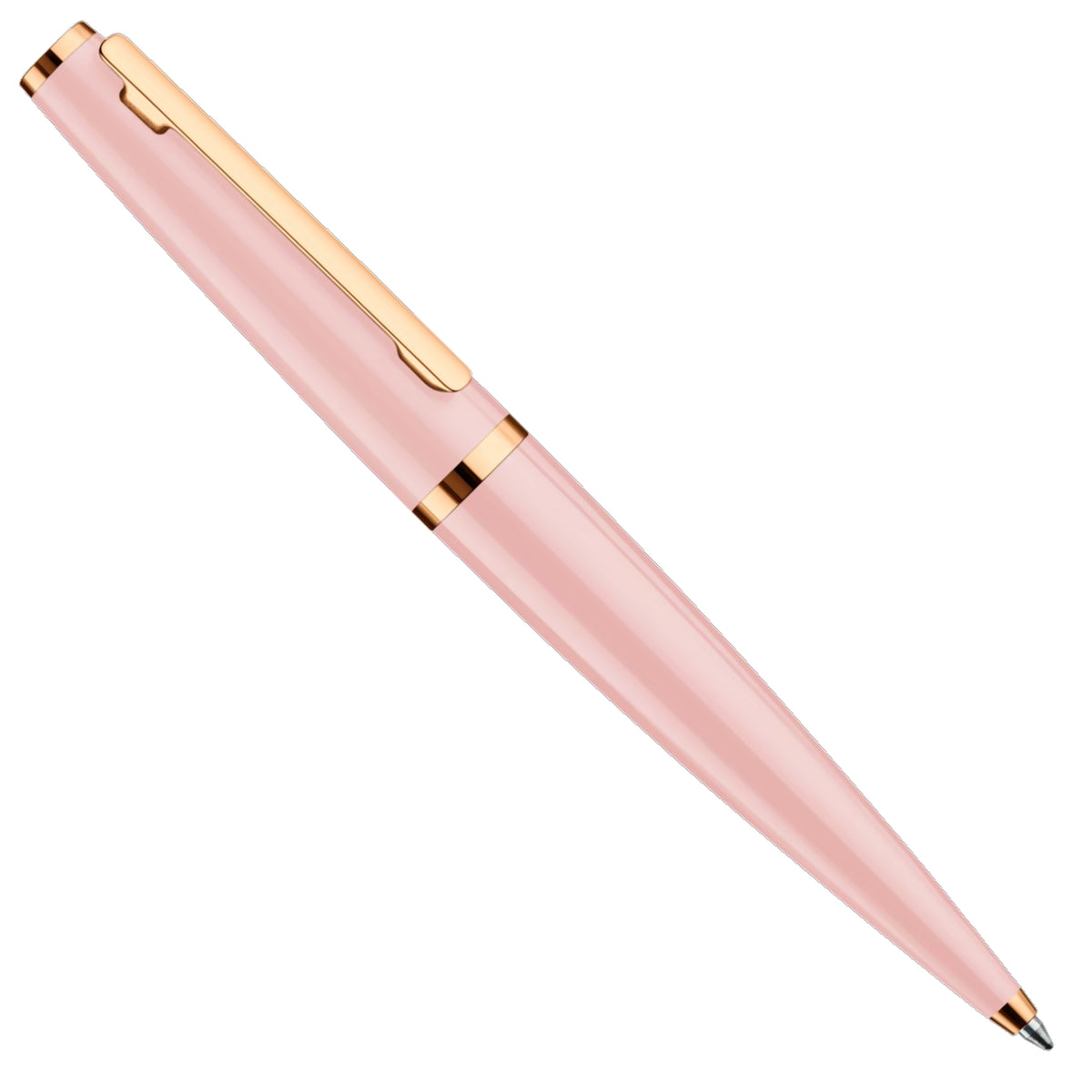 Kugelschreiber Otto Hutt Design06 - Pink Glanz / Rosé vergoldet
