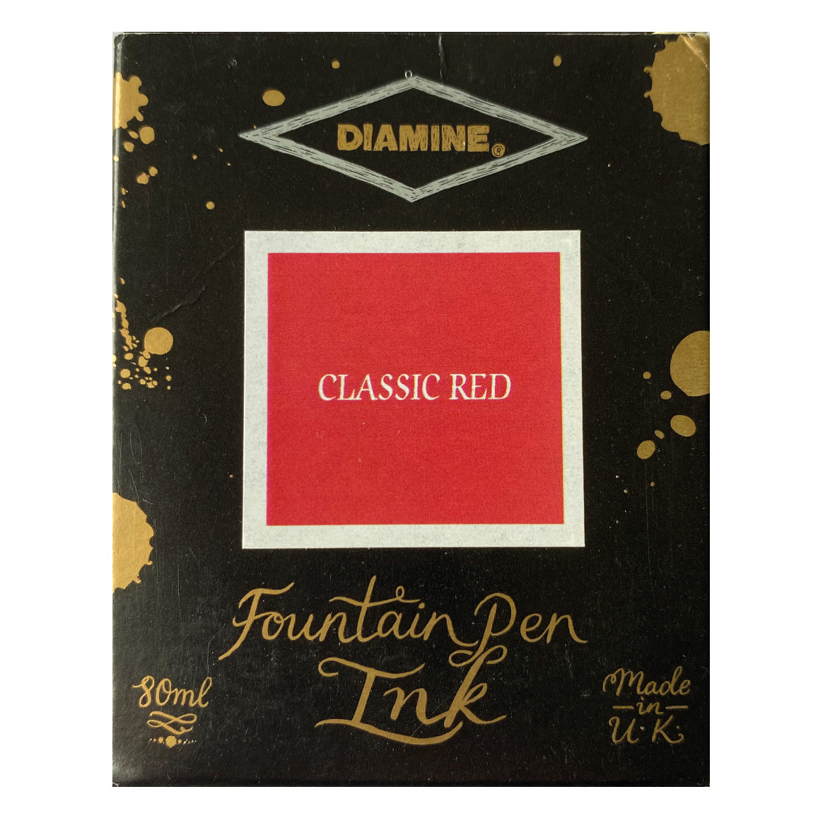 Tintenglas Diamine Classic Red, 80 ml
