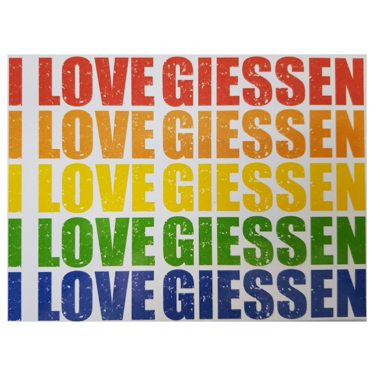 Postkarte &quot;I love Giessen&quot;
