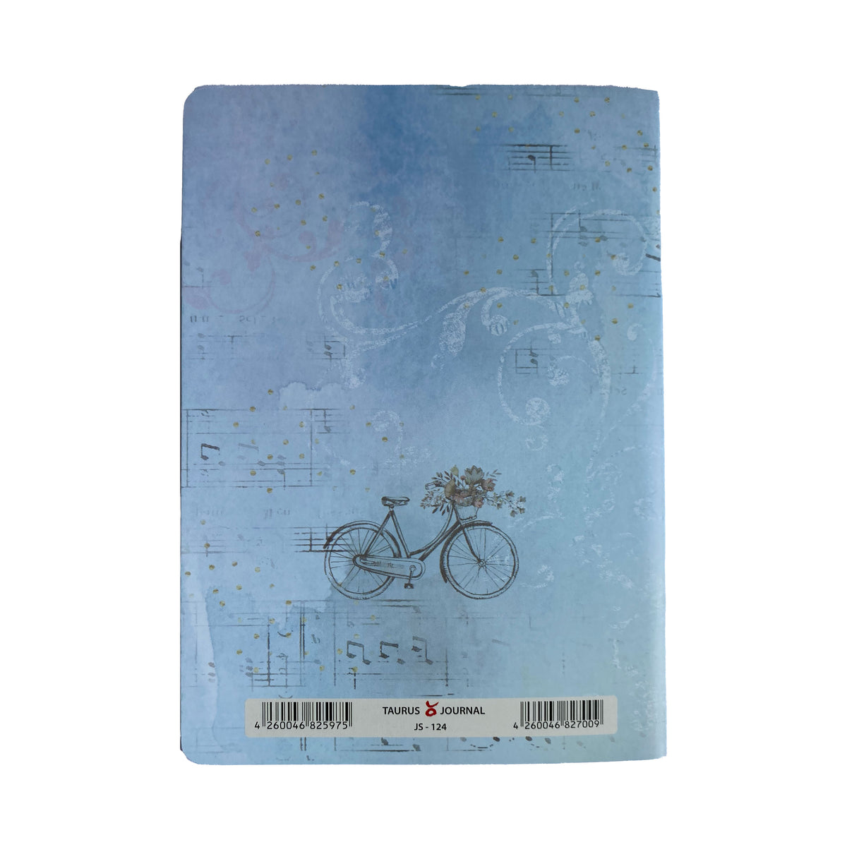 Journal in DIN A6, Motiv &quot;Bike with flowers&quot;
