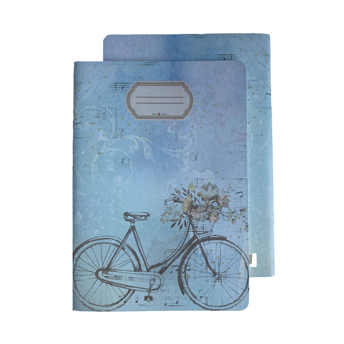 Journal in DIN A6, Motiv &quot;Bike with flowers&quot;