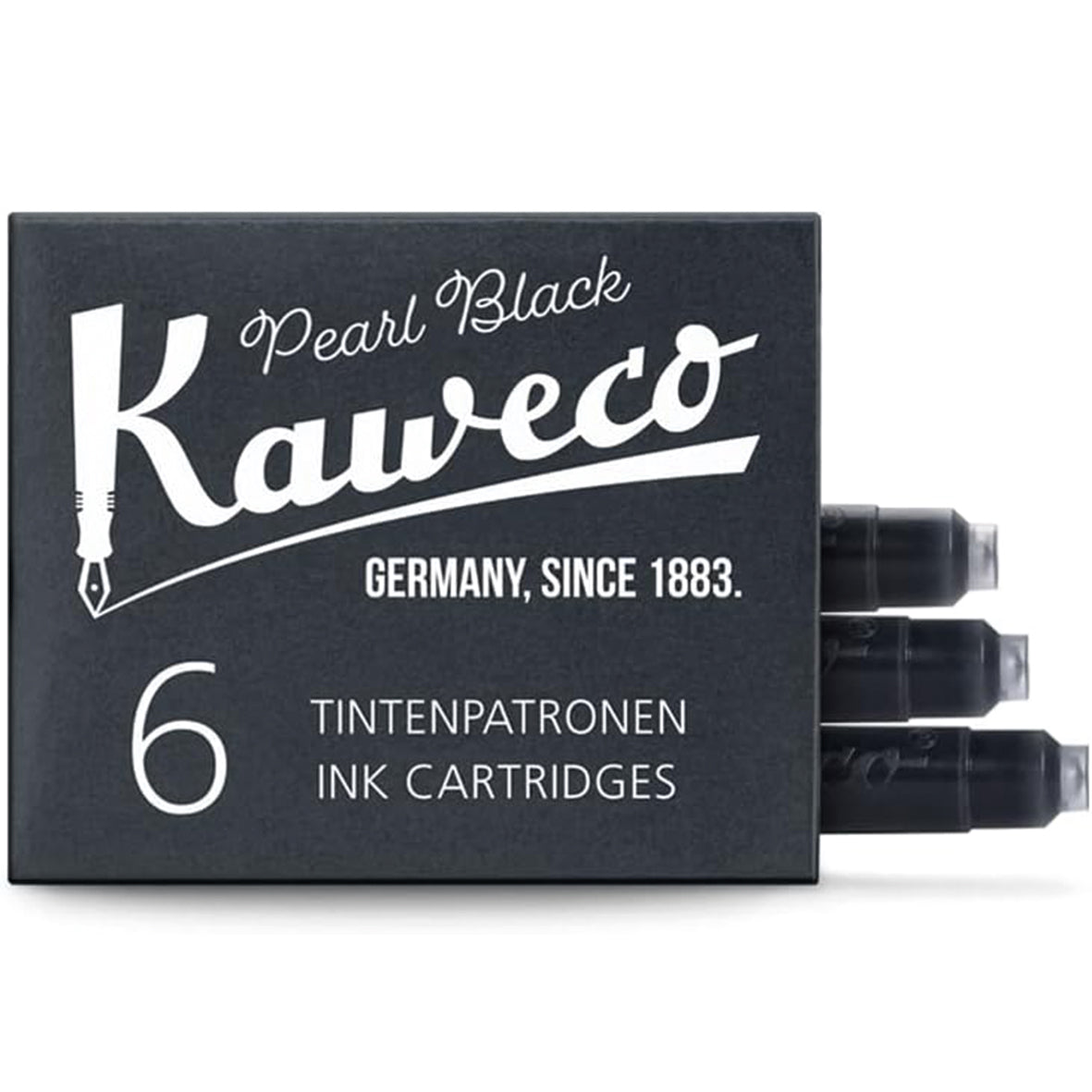 Tintenpatronen Kaweco Pearl Black, 6 Stück