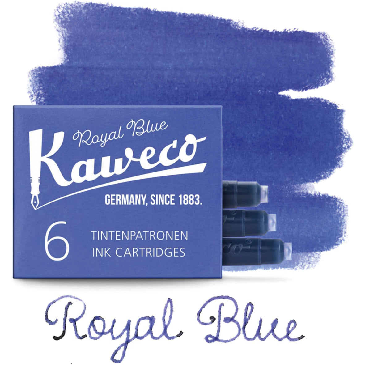 Tintenpatronen Kaweco Royal Blue, 6 Stück
