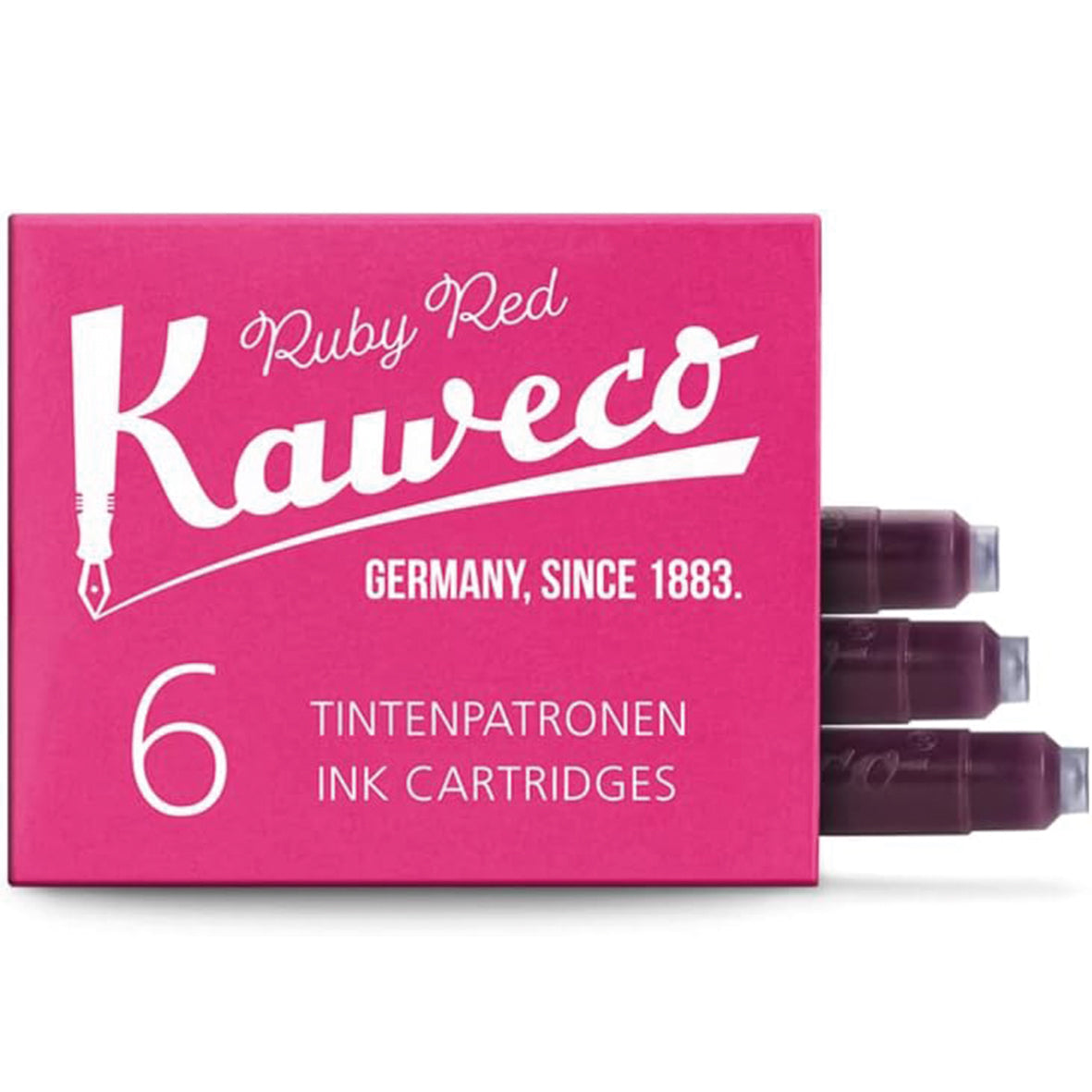 Tintenpatronen Kaweco Ruby Red, 6 Stück