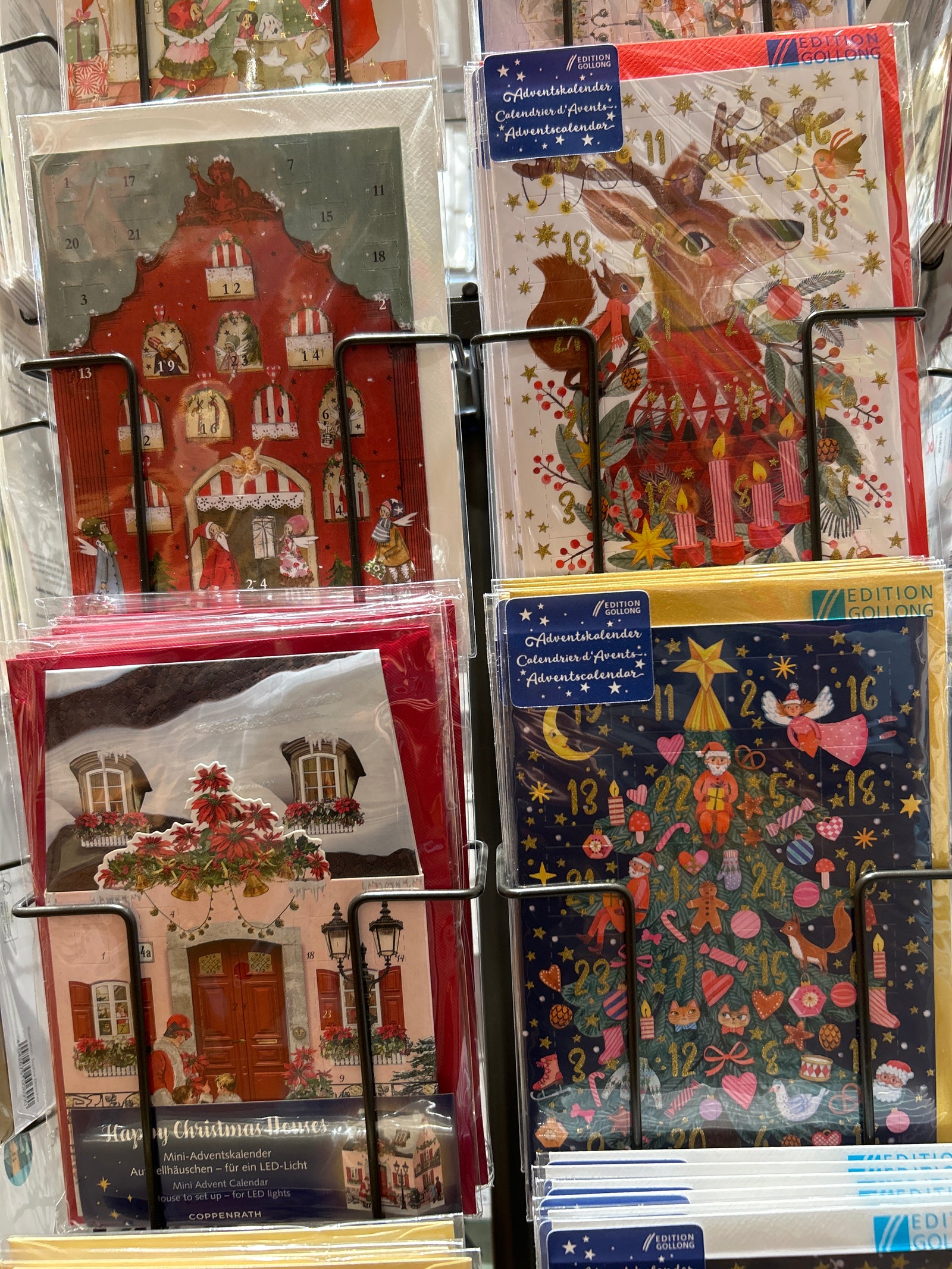 Adventskalender-Karten Punkt & Strich
