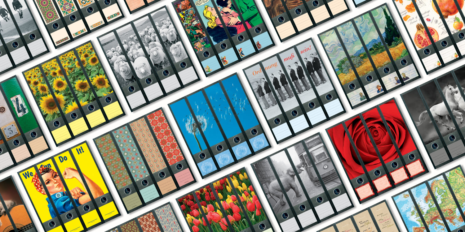 file art Ordnerrücken Punkt & Strich