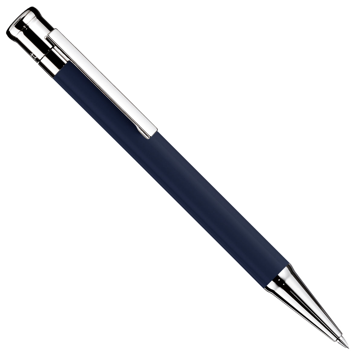 Bleistift Otto Hutt Design04 - Blau glanz / Platin beschichtet