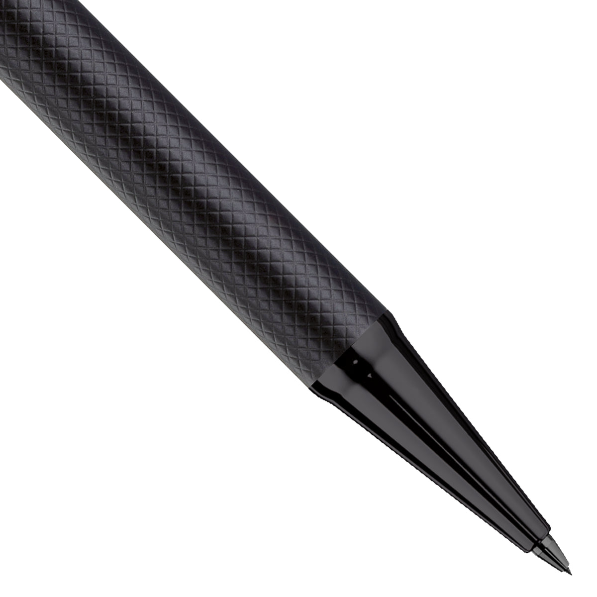 Bleistift Otto Hutt Design04 - Schwarz Karo Matt / Beschlagteile beschichtet