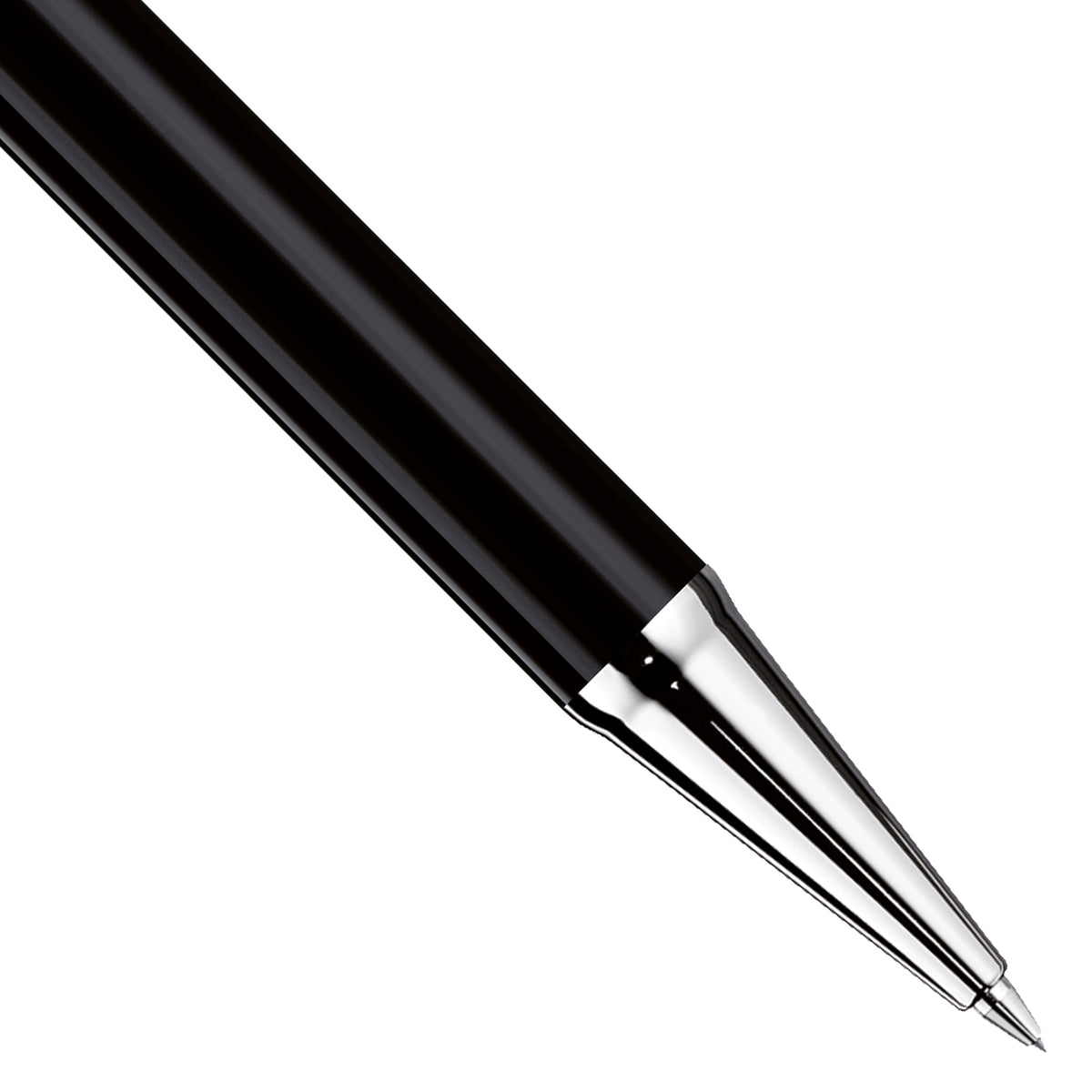 Bleistift Otto Hutt Design04 - Schwarz glanz / Platin beschichtet