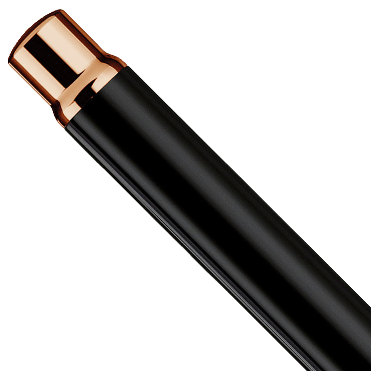 Füllfederhalter Otto Hutt Design04 - Schwarz Glanz, Rosé vergoldet / Stahlfeder
