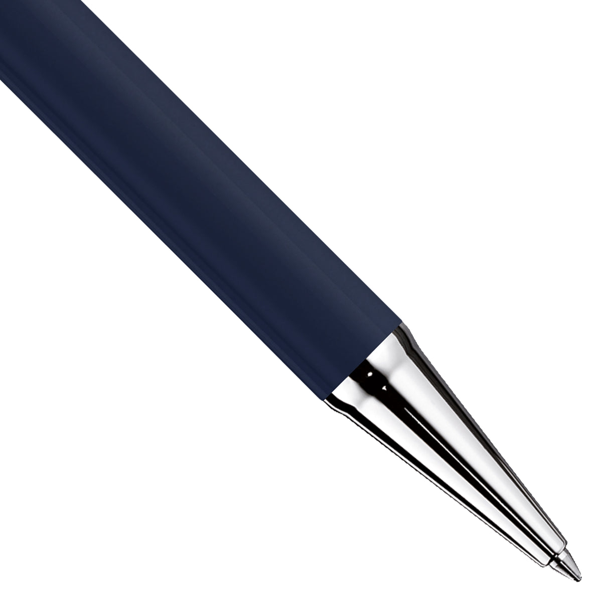 Kugelschreiber Otto Hutt Design04 - Blau Glanz / Platin beschichtet