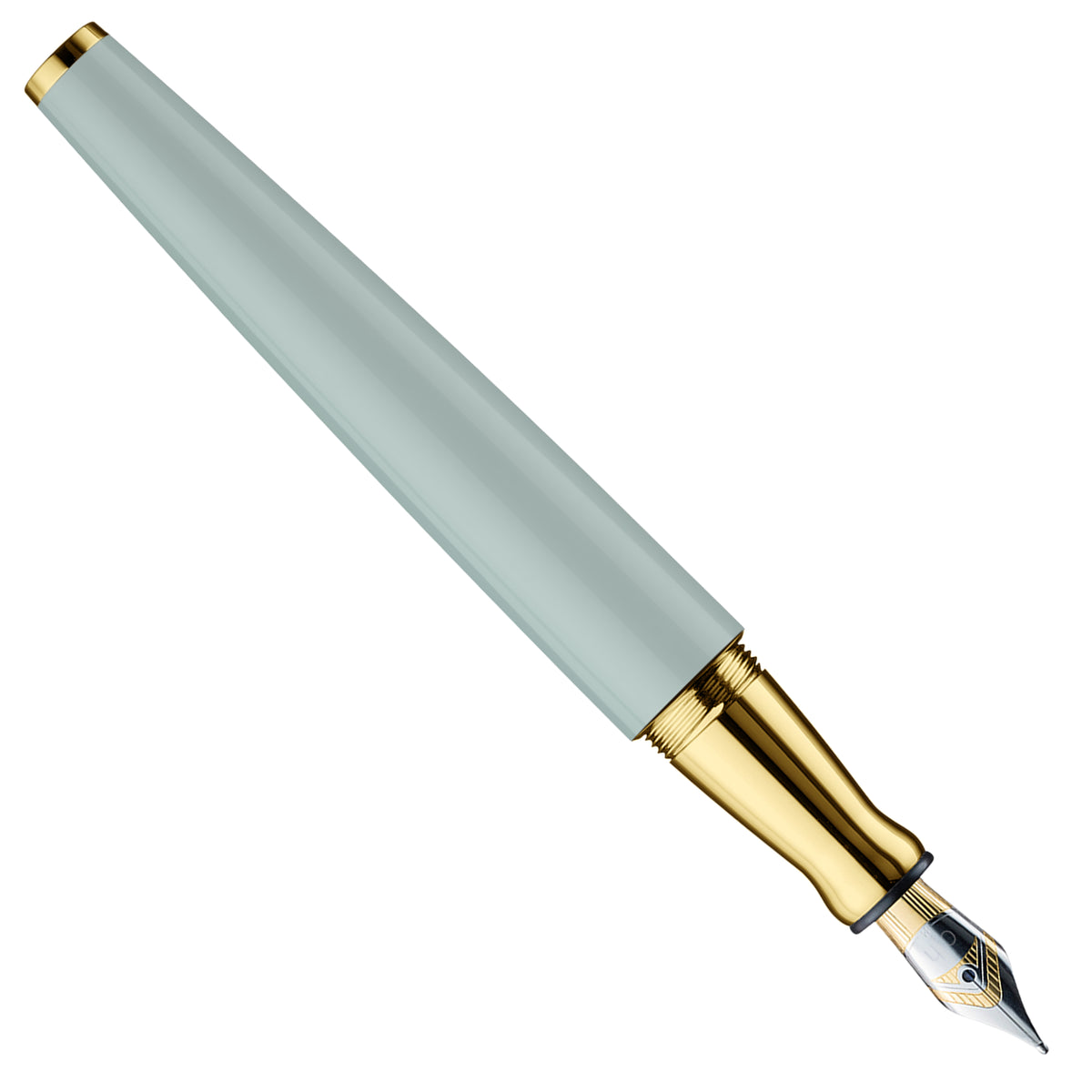 Füllfederhalter Otto Hutt Design06 - Pistazie Glanz, Beschlagteile gelbgold vergoldet / Stahlfeder