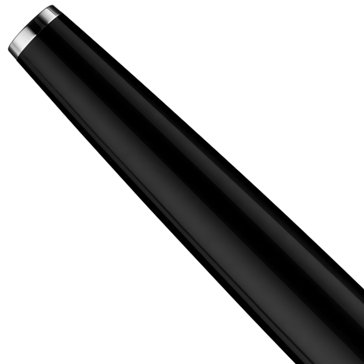 Füllfederhalter Otto Hutt Design06 - Schwarz Glanz, Beschlagteile platiniert / Stahlfeder