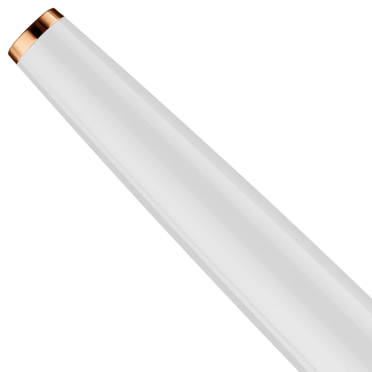 Füllfederhalter Otto Hutt Design06 - Weiß Glanz, Beschlagteile rosé vergoldet / Stahlfeder
