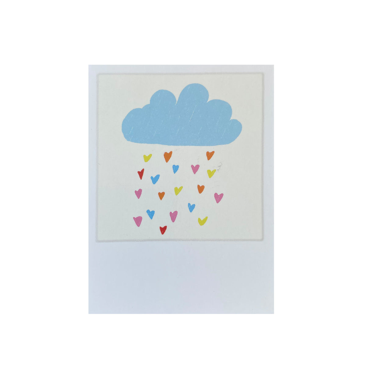 Mini-Postkarte &quot;Herzwolke&quot;