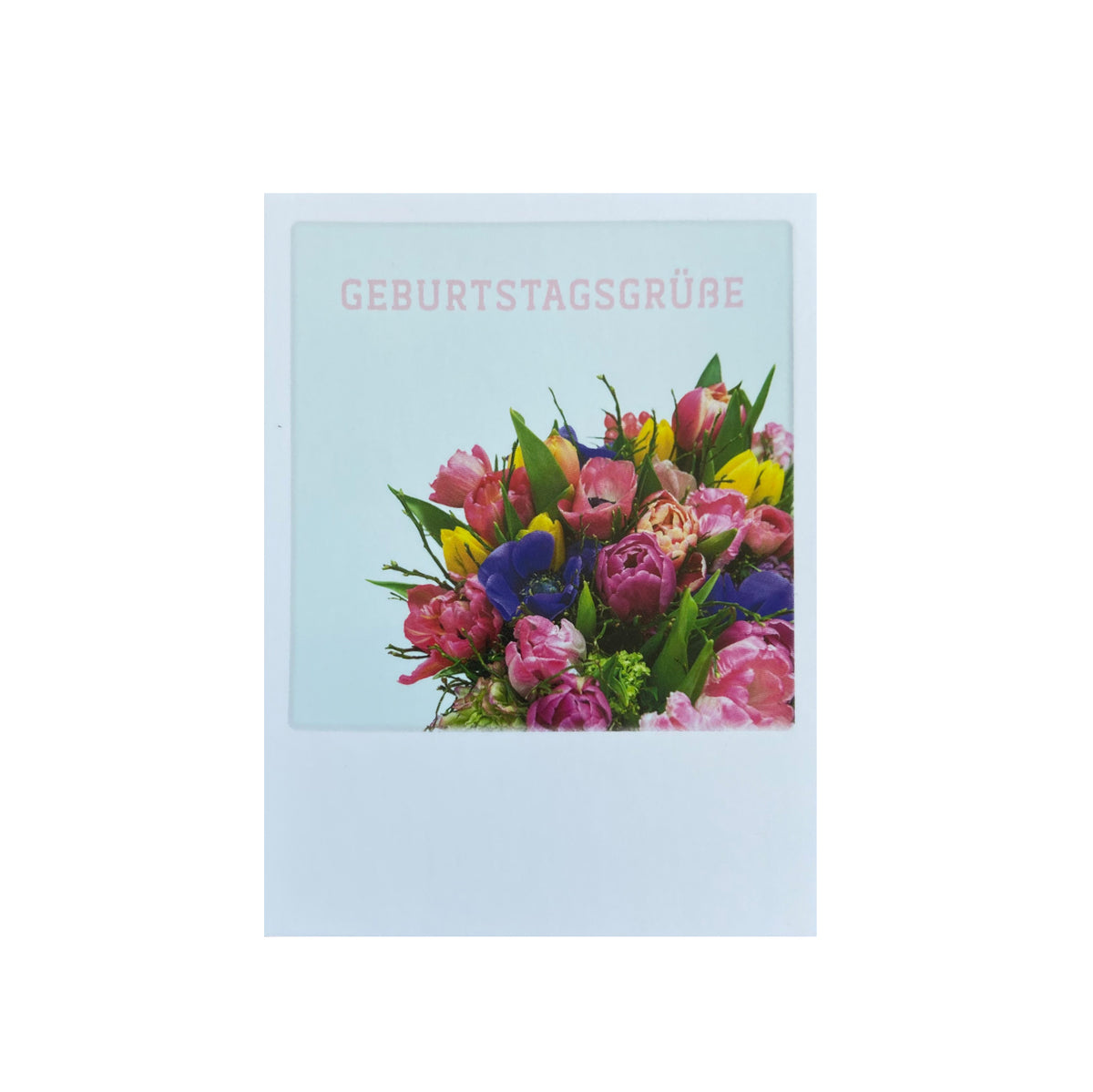 Mini-Postkarte &quot;Birthday Flowers&quot;