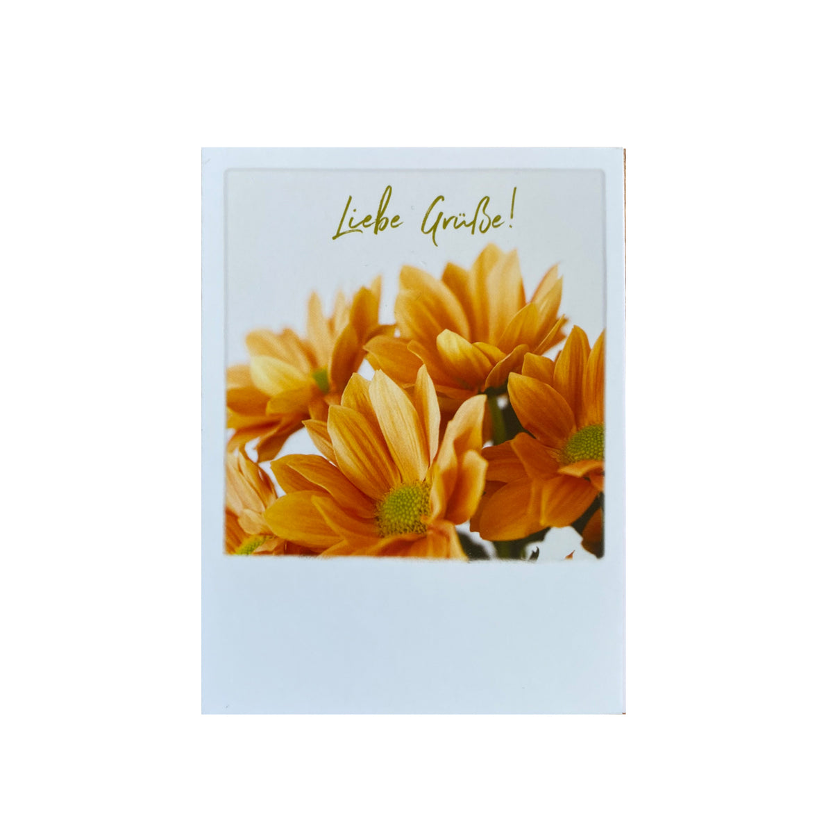 Mini-Postkarte  &quot;Orange flowers&quot;