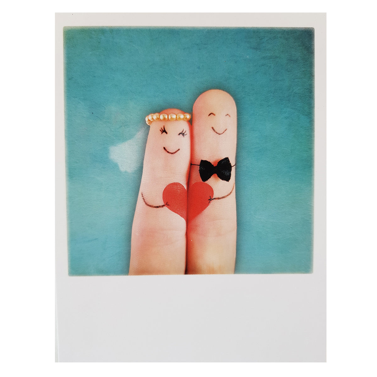 Postkarte &quot;Fingerhochzeit&quot;