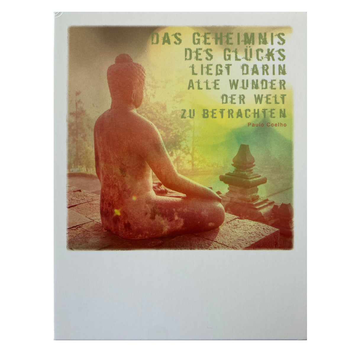 Postkarte &quot;Buddha Glück&quot;