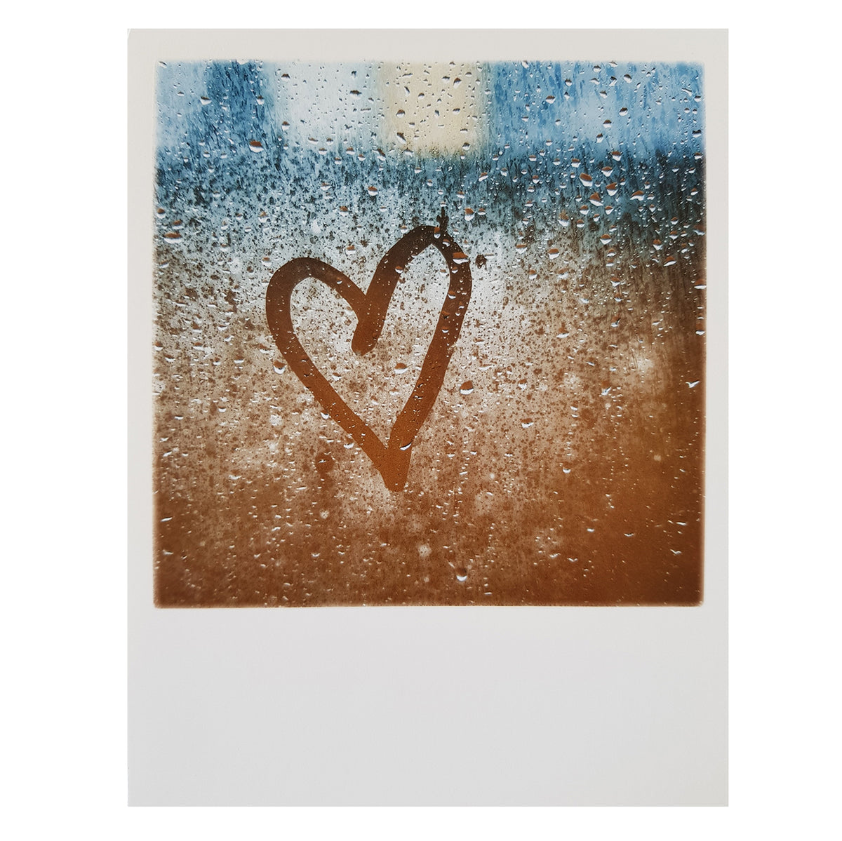 Postkarte &quot;Herz auf Glas&quot;