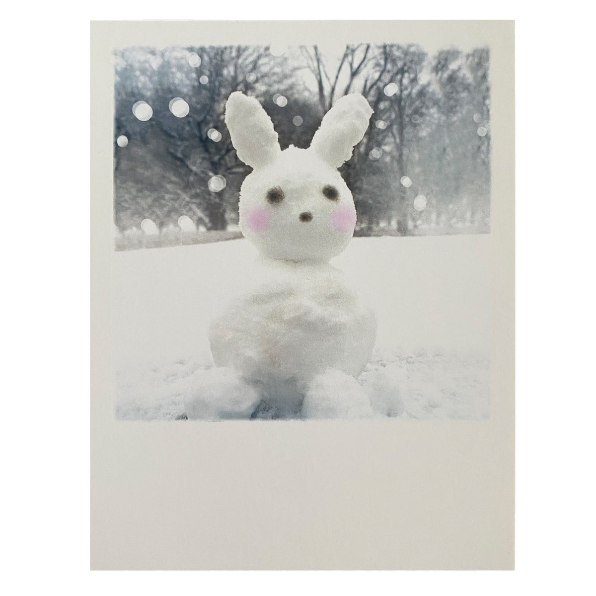 Postkarte Weihnachten &quot;Snow bunny&quot;