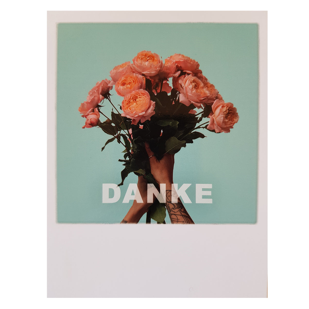 Postkarte &quot;Danke mit Strauss&quot;