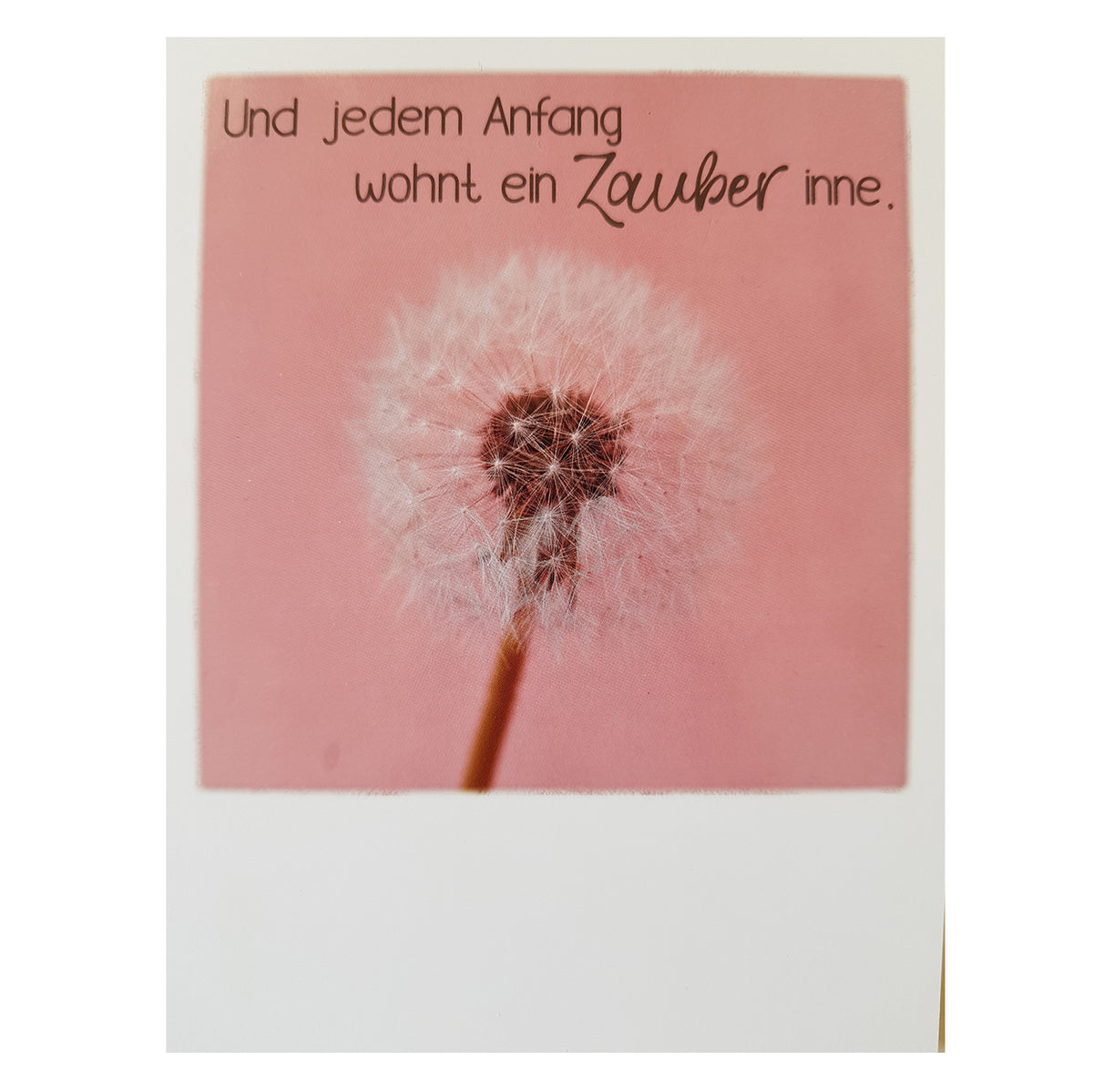 Postkarte &quot;Zauber des Anfangs&quot;
