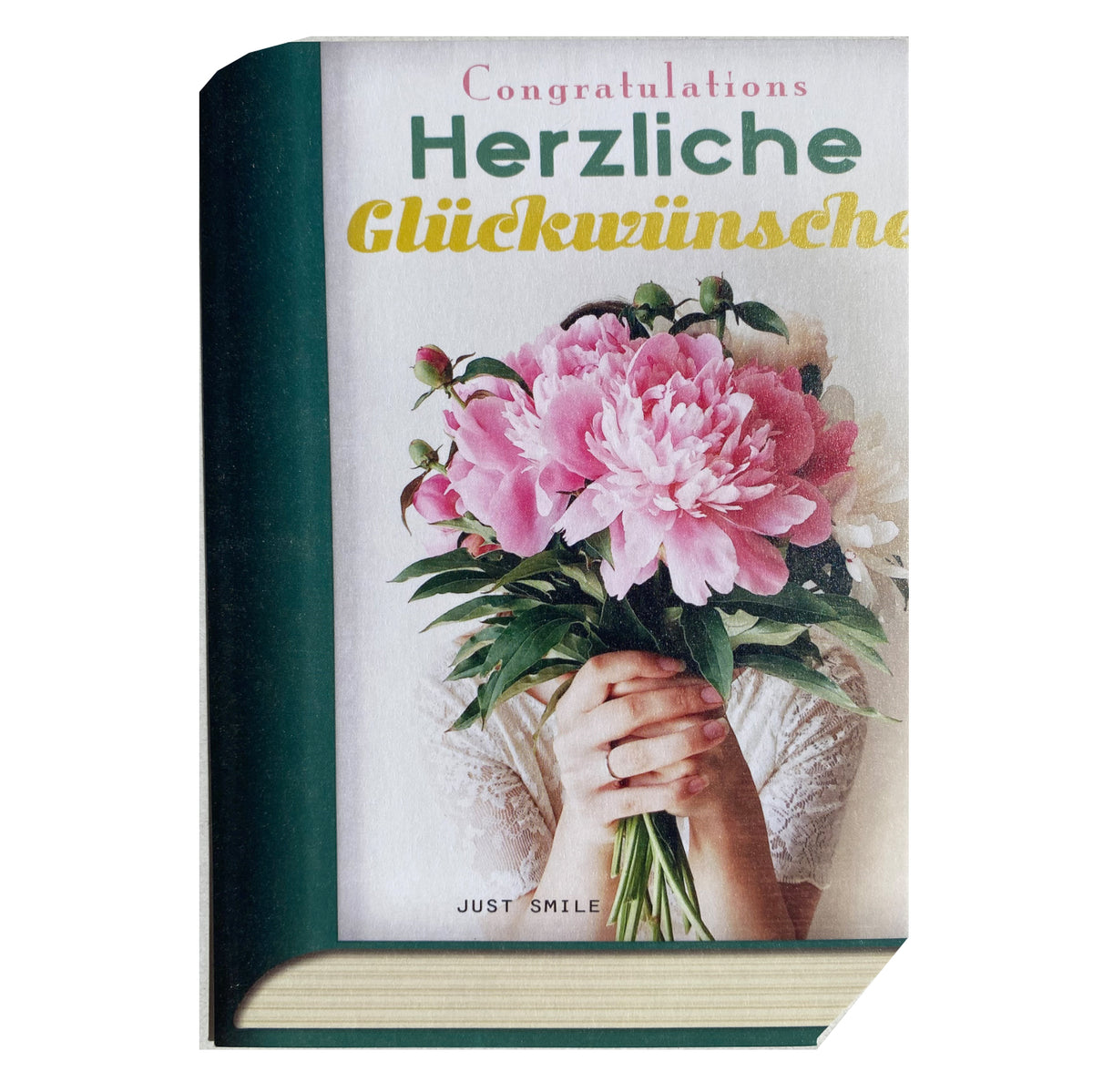 Book-Card &quot;Pfingstrosen&quot;