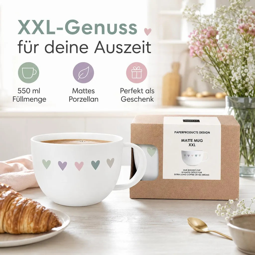 XXL Tasse Hearts