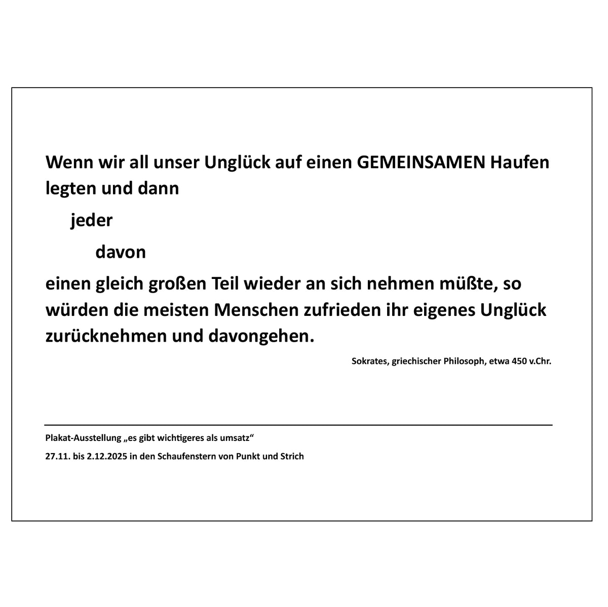 Postkarte "Hoffnung / Sokrates"