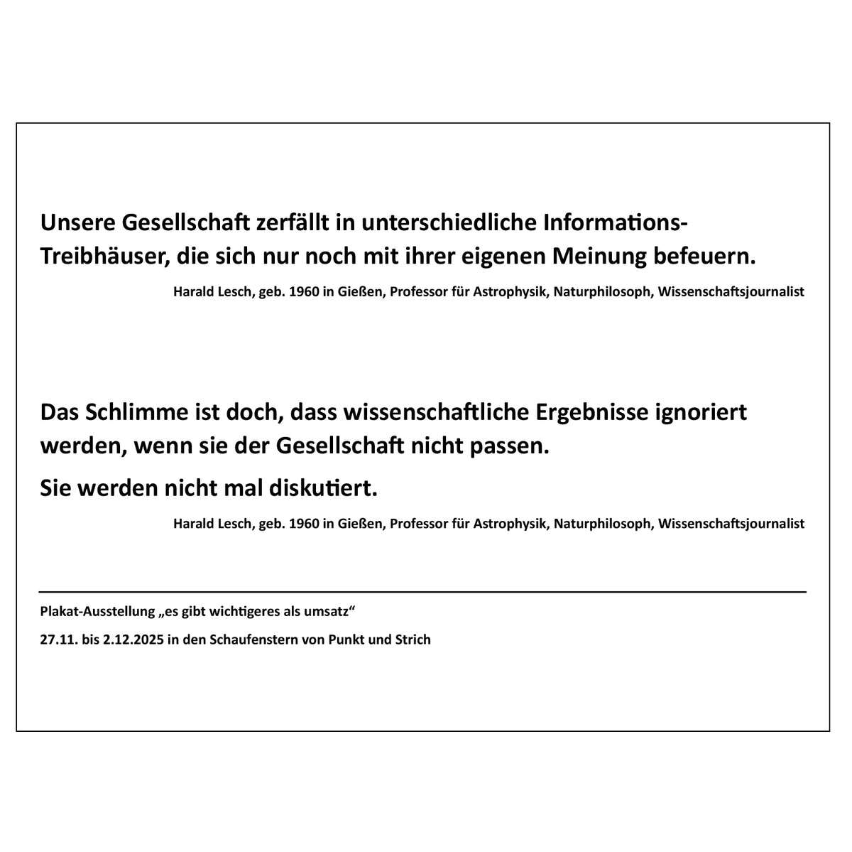 Postkarte "Hoffnung / Lesch"