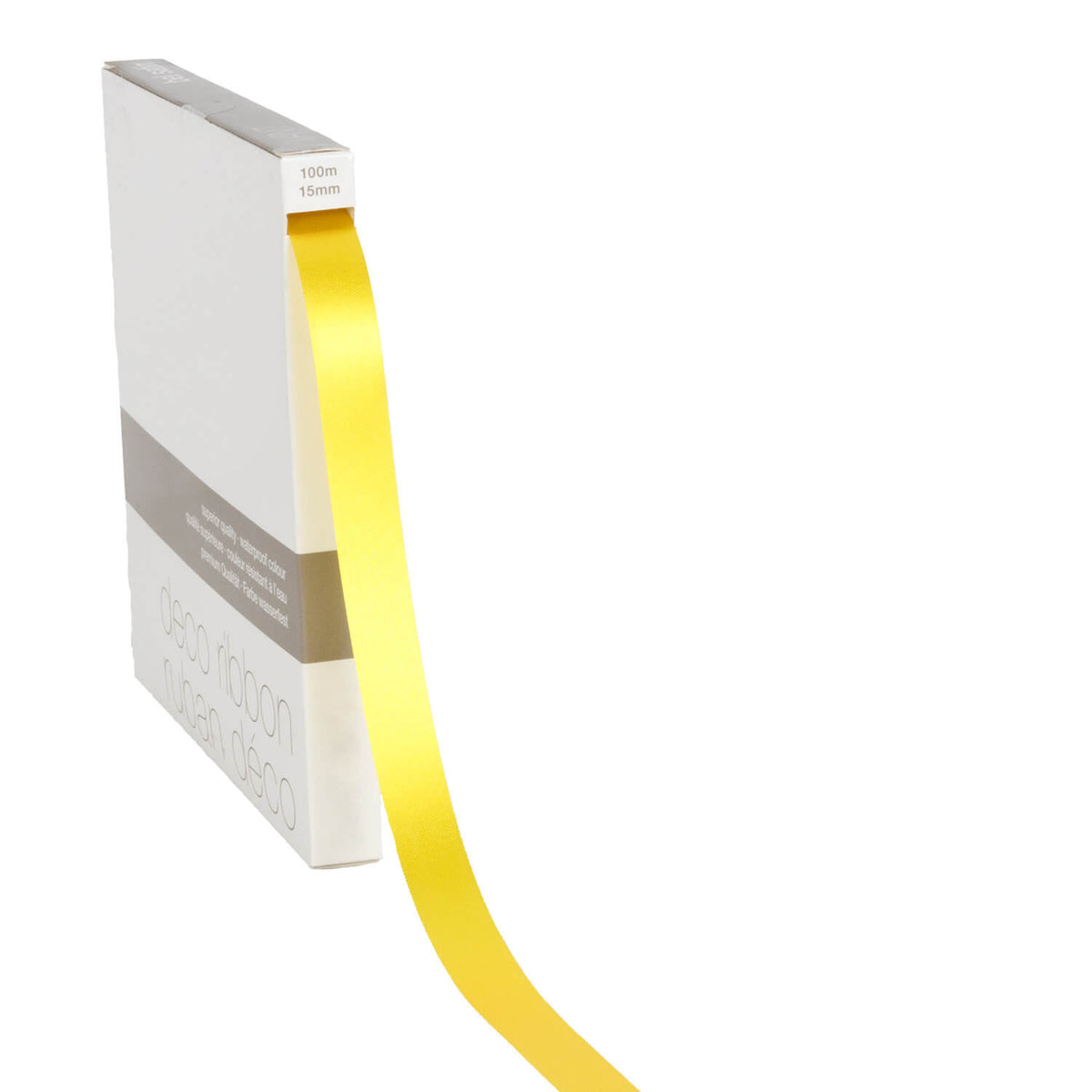 Geschenkband Satin gelb