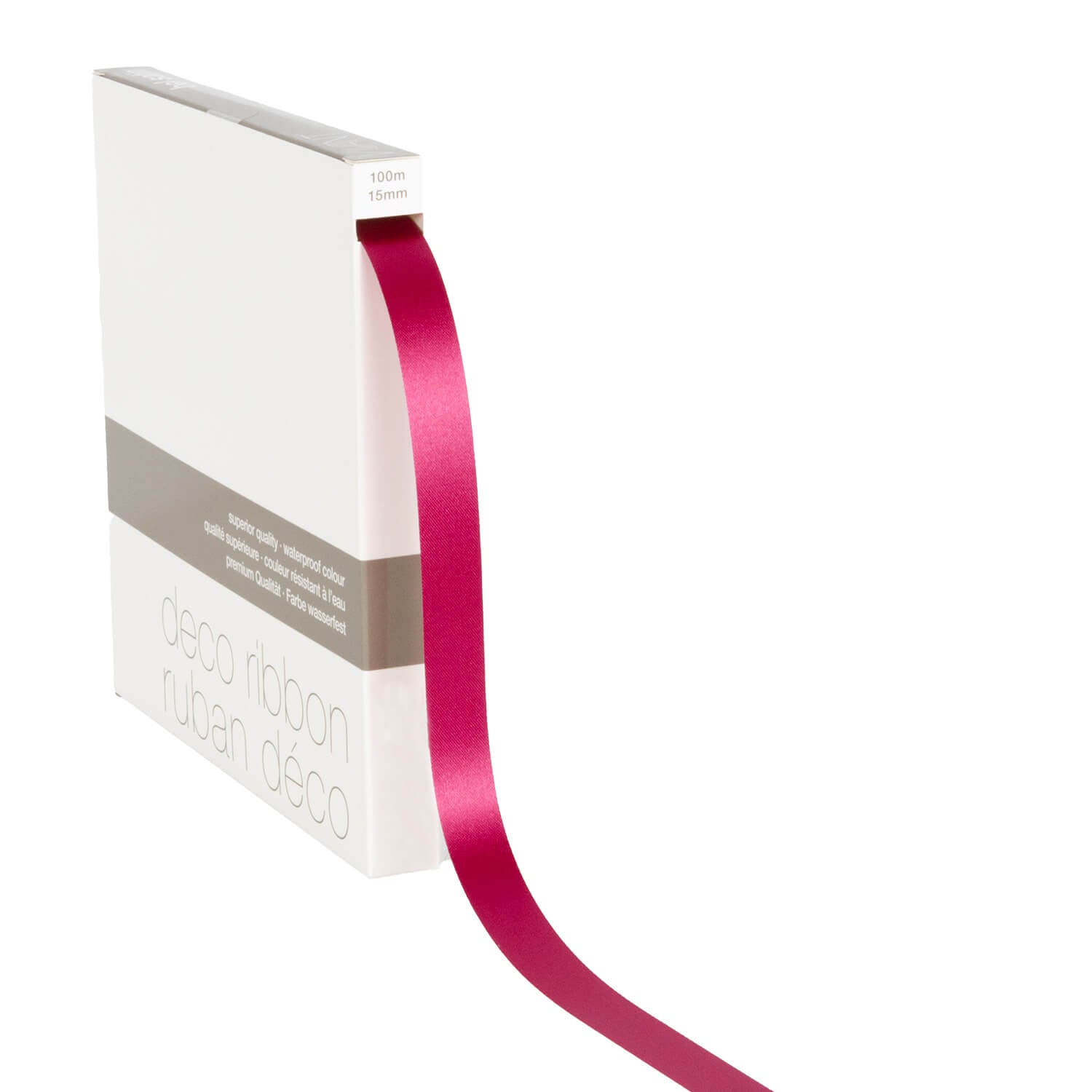 Geschenkband Satin fuchsia Punkt & Strich