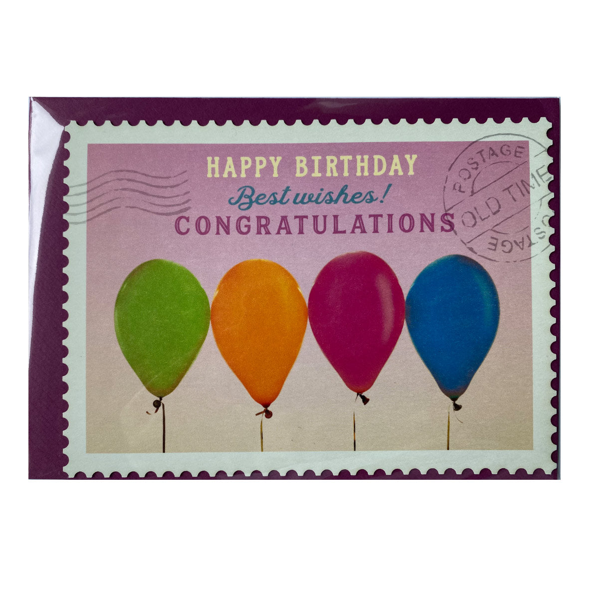 Karte mit Umschlag &quot;Birthday Balloons&quot;