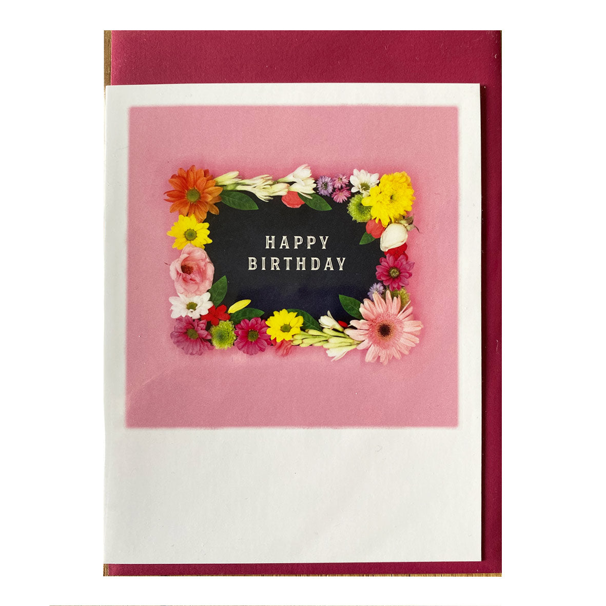 Klappkarte mit Umschlag &quot;Birthday Flowers&quot;