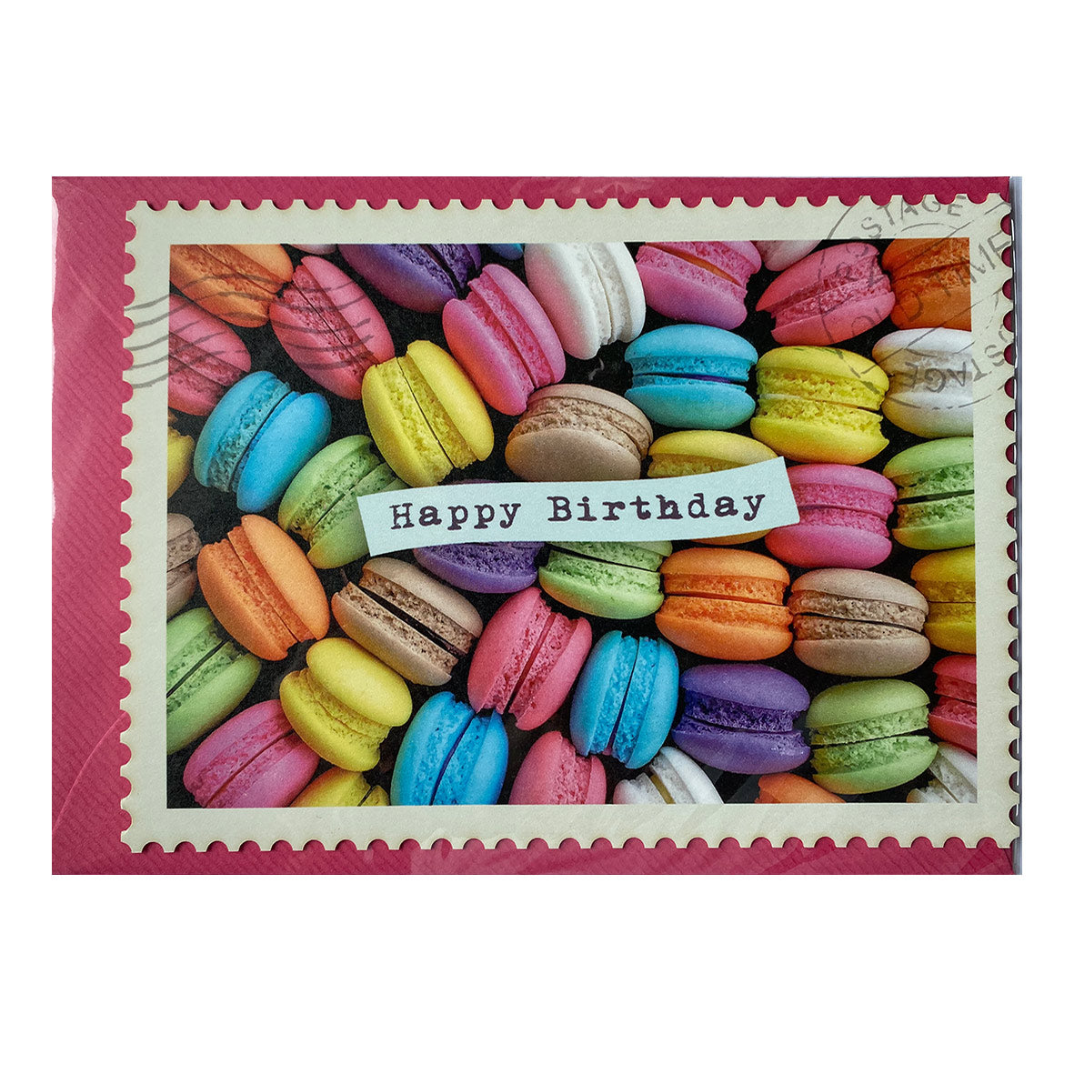 Karte mit Umschlag &quot;Birthday Maccarons&quot;