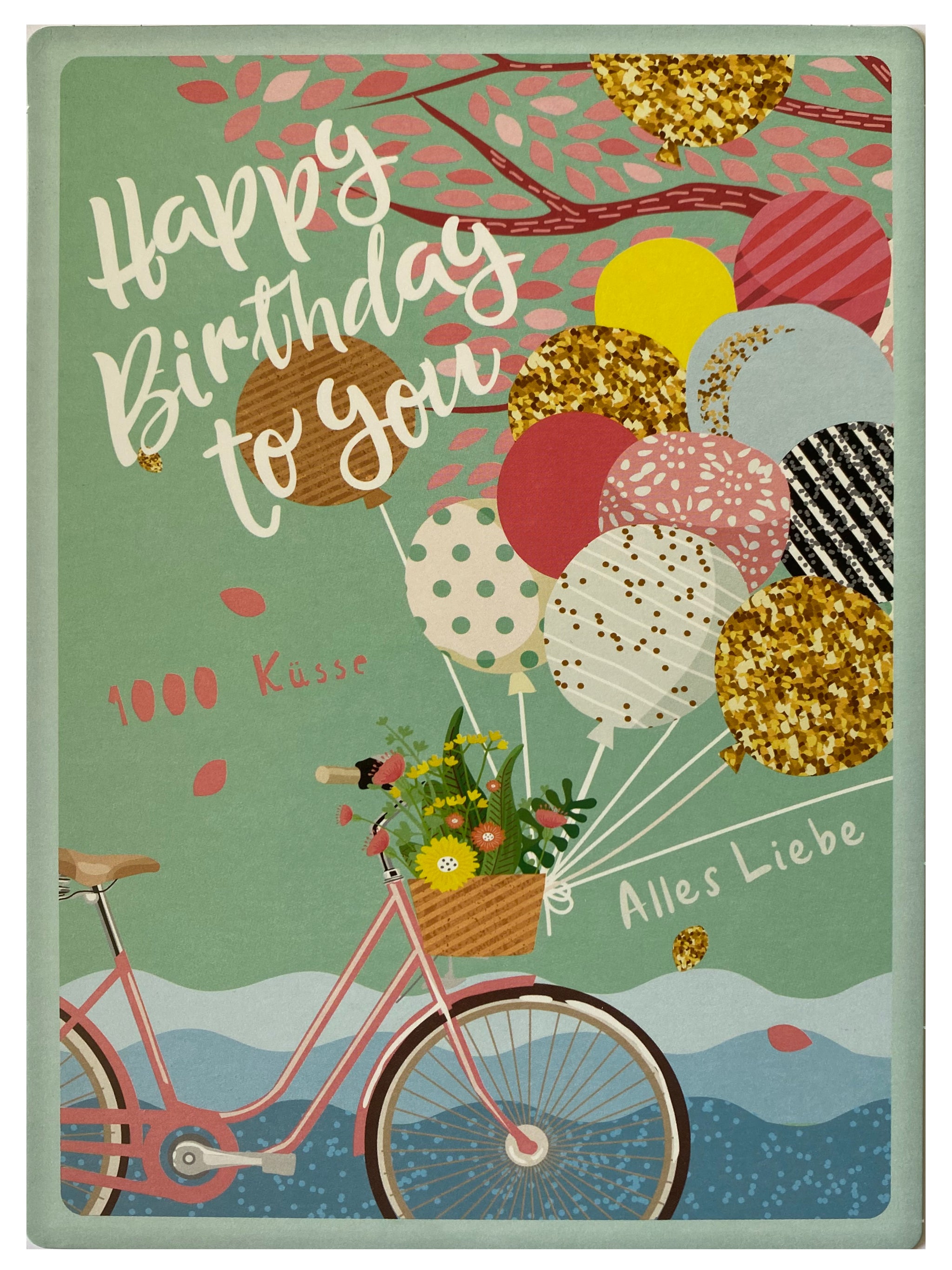 öffnungszeiten xxl fahrrad XXL-Aufstellkarte "Birthday bike"