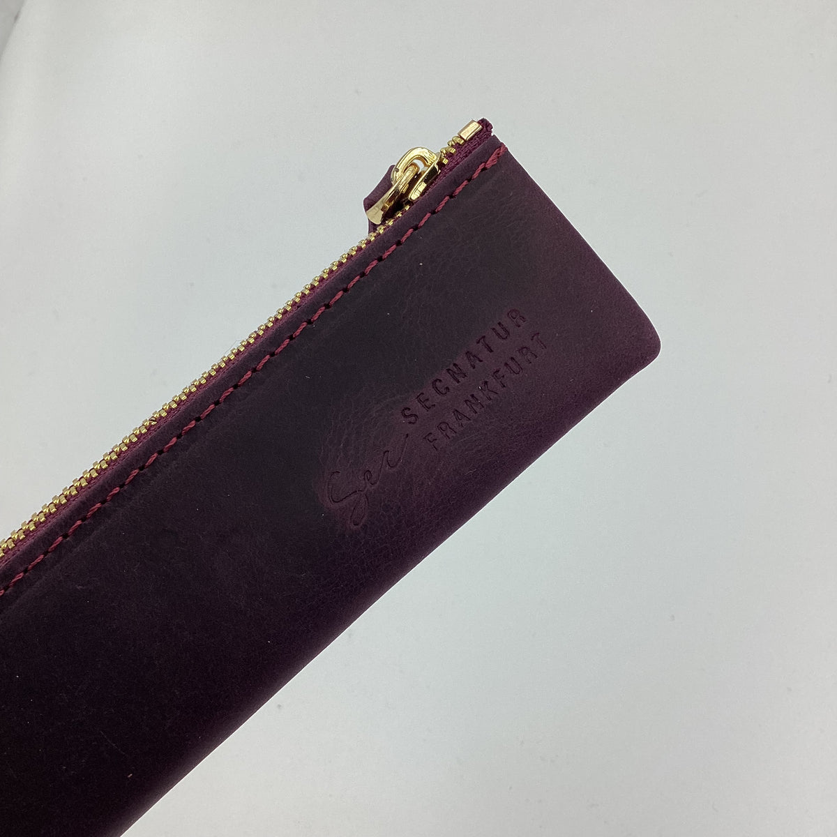 Ledermäppchen Secnaur small, aubergine