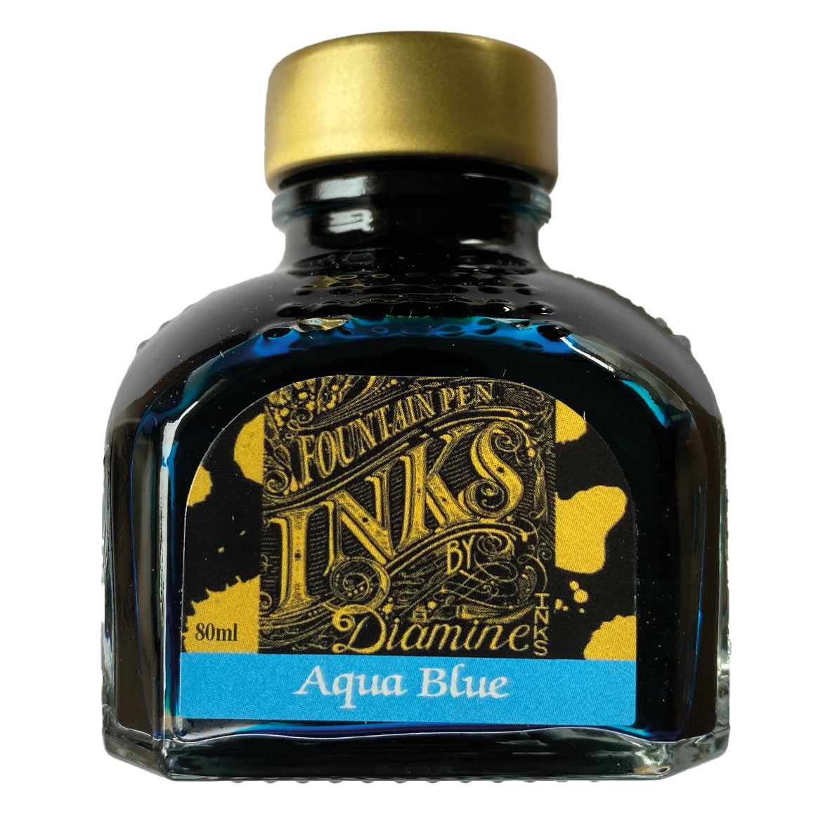 Tintenglas Diamine Aqua Blue, 80 ml