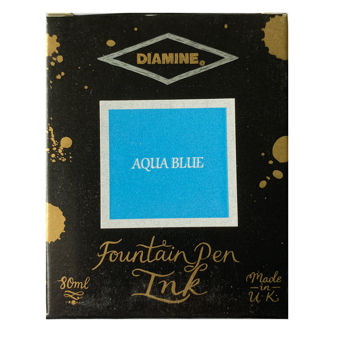 Tintenglas Diamine Aqua Blue, 80 ml