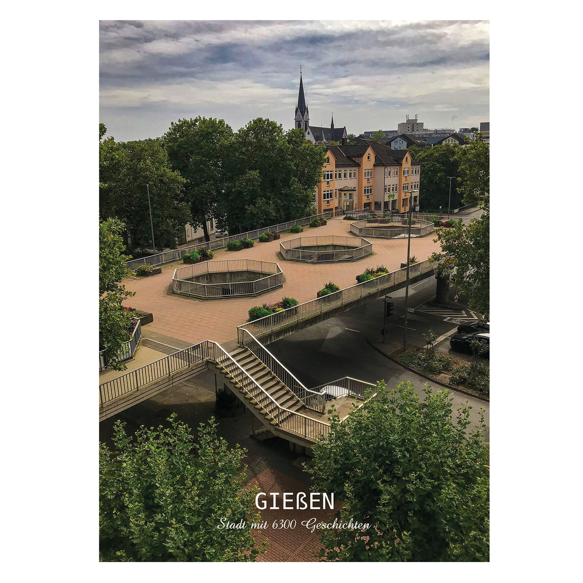 Postkarte Gießen - Stadt mit 6300 Geschichten "Elefantenklo"