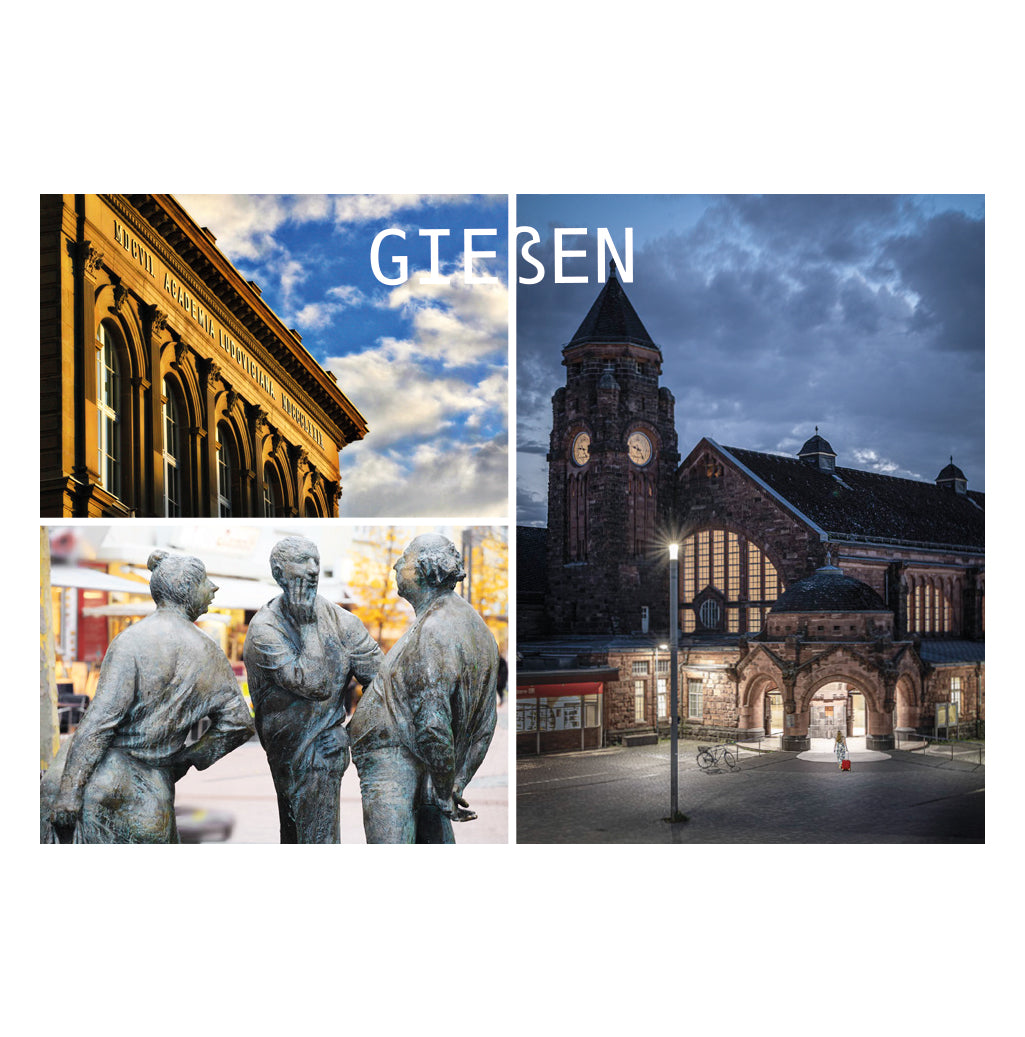 Gießen-Magnet "Mix Uni/ Schwätzer/ Bahnhof"