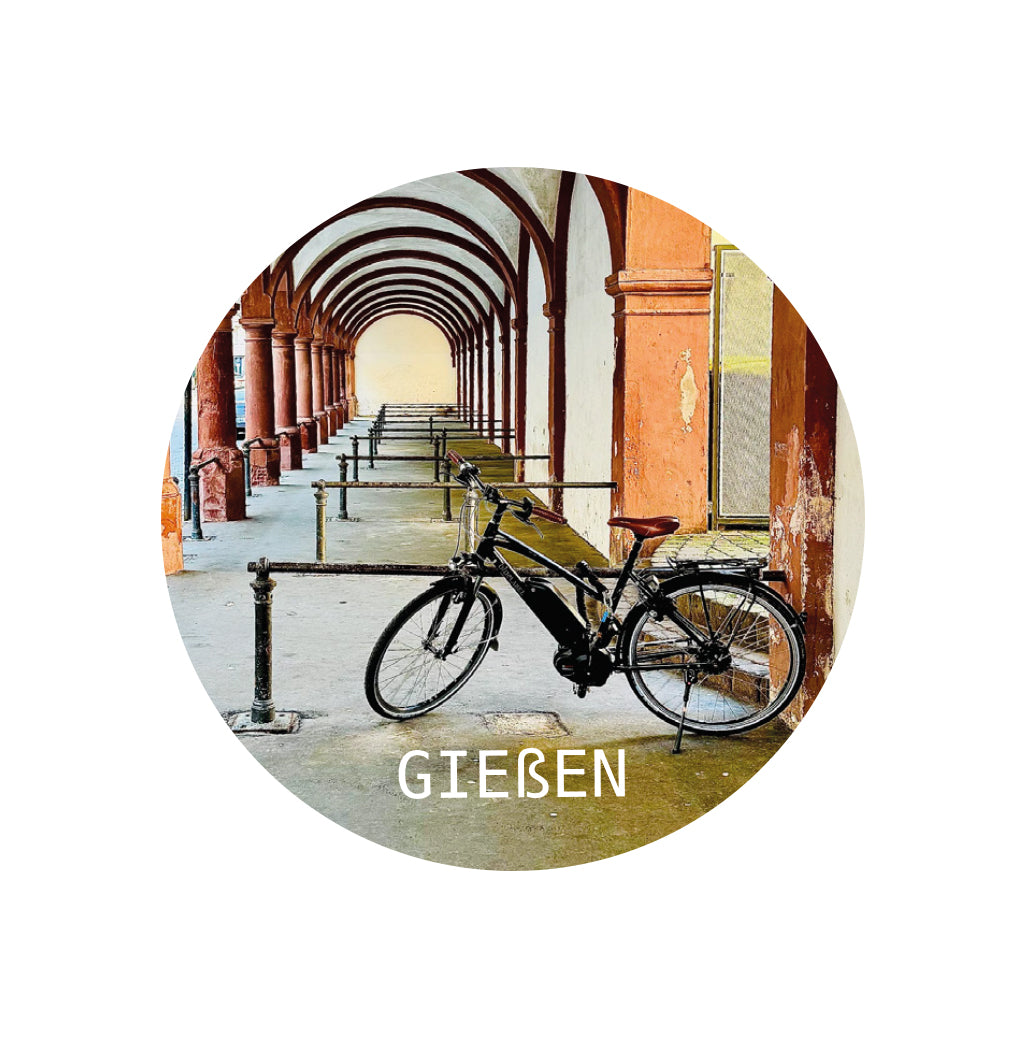 Gießen-Magnet "Marktlauben rund"