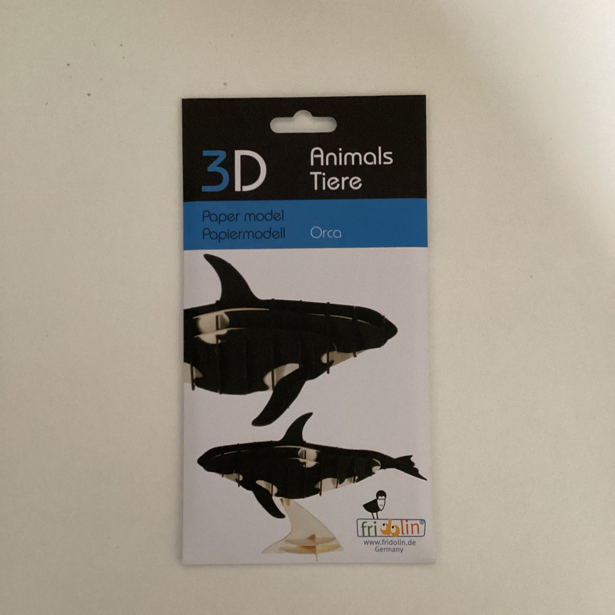 3D Papiermodell aus Karton "Orca"