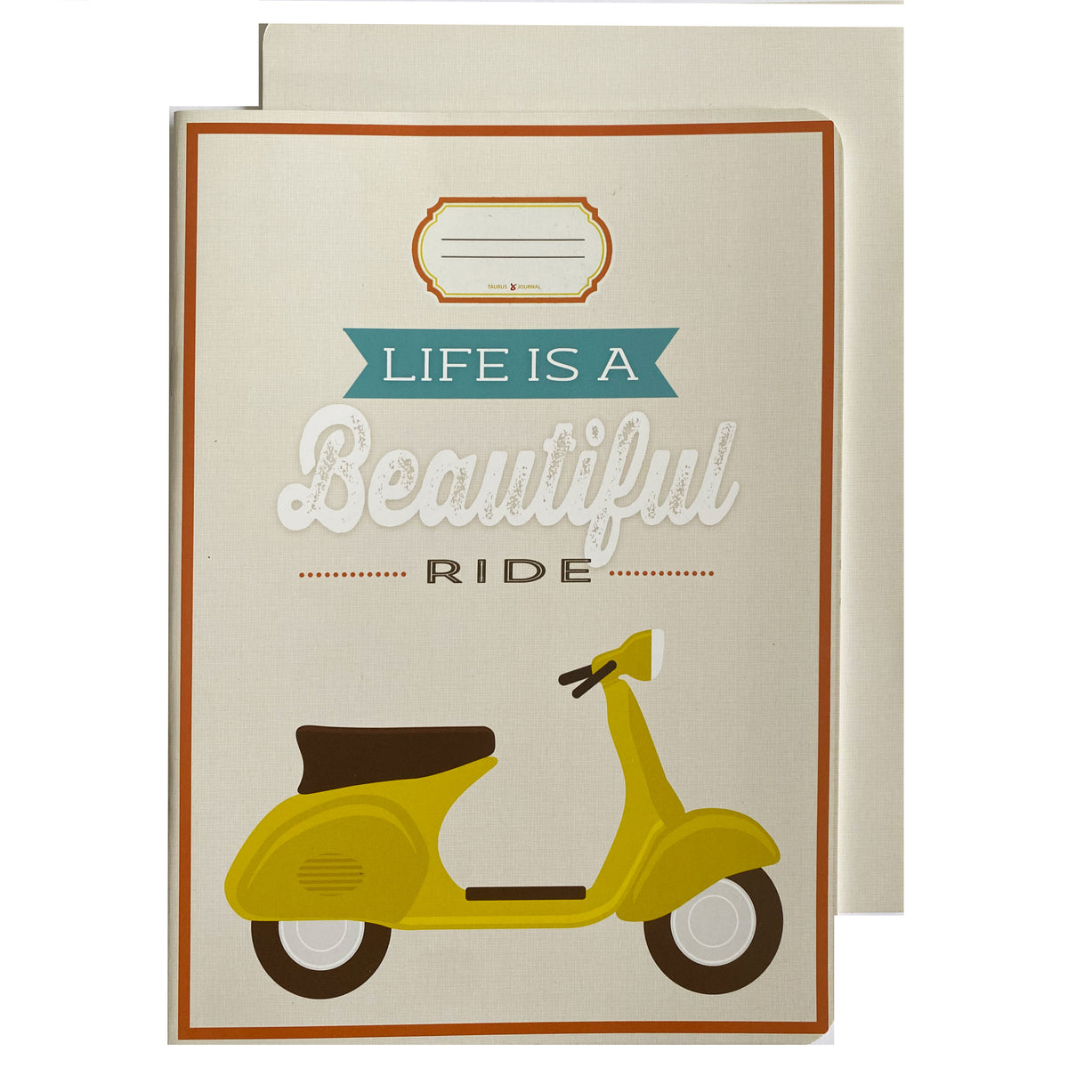 Journal in DIN A5, Motiv &quot;Life is a beautiful ride&quot;