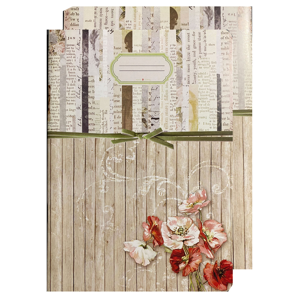 Journal in DIN A5, Motiv "Flower Press"