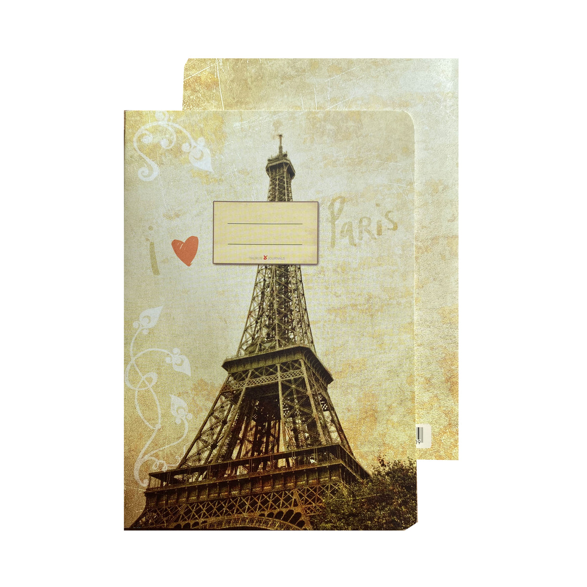 Journal in DIN A6, Motiv &quot;I love Paris&quot;