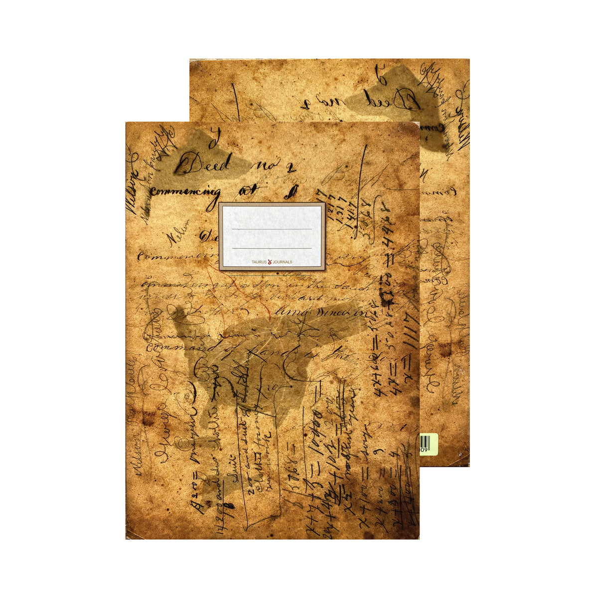 Journal in DIN A6, Motiv "Antique Writing"