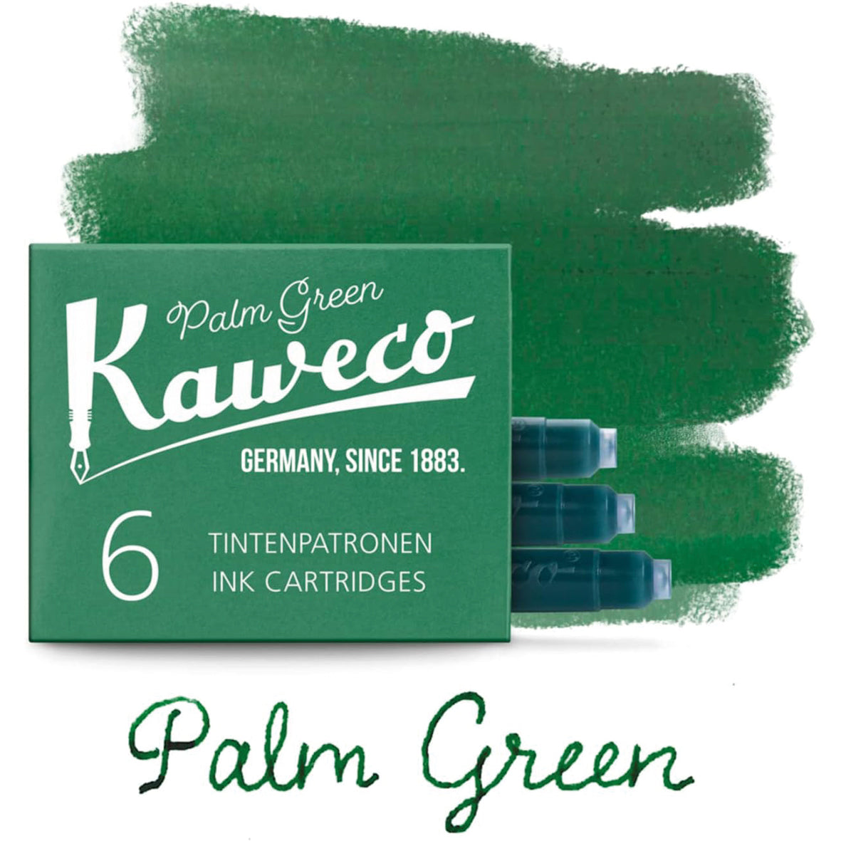 Tintenpatronen Kaweco Palm Green, 6 Stück